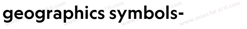 geographics symbols字体转换